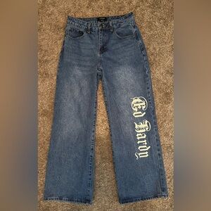 Ed Hardy Denim Jeans with Logo